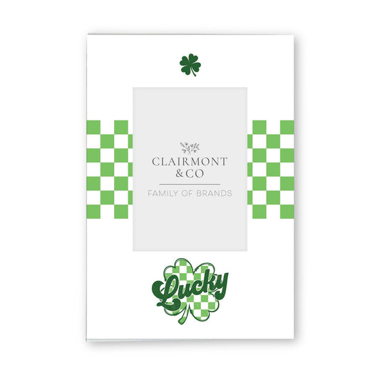 Mini Frame-St. Patrick's Day Lucky Checker Shamrock -0