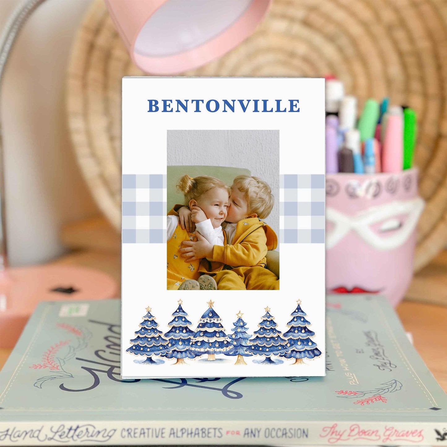 Mini Frame-Love+Local Blue Noel - A Grand Millennial Christmas -1