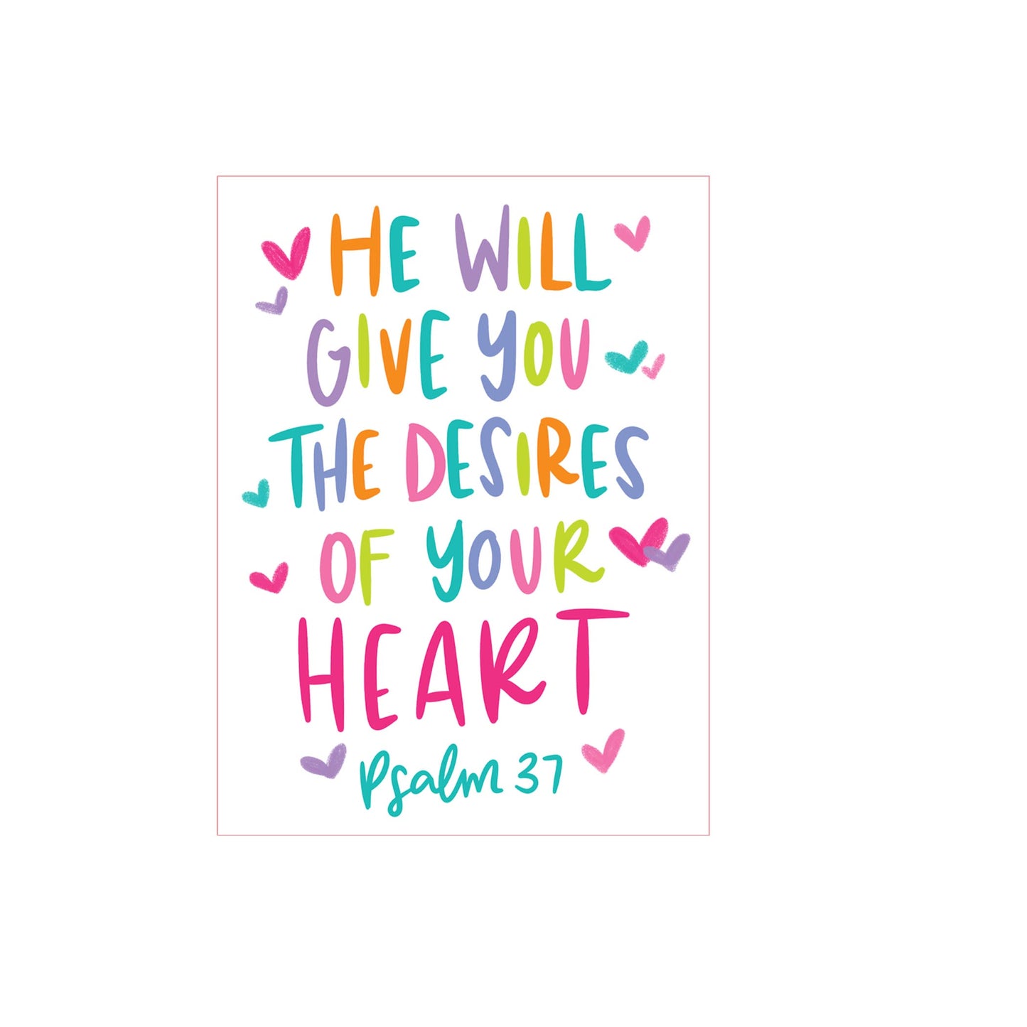 Vinyl Magnet-Psalm 37 The Desires of Your Heart -2