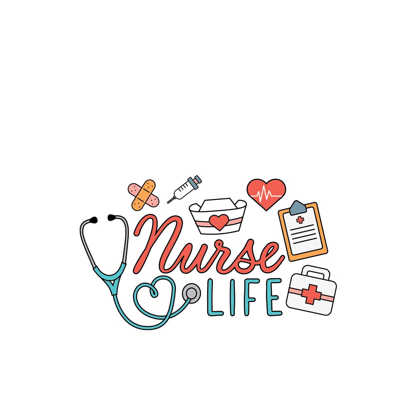 Vinyl Magnet-Nurse Life