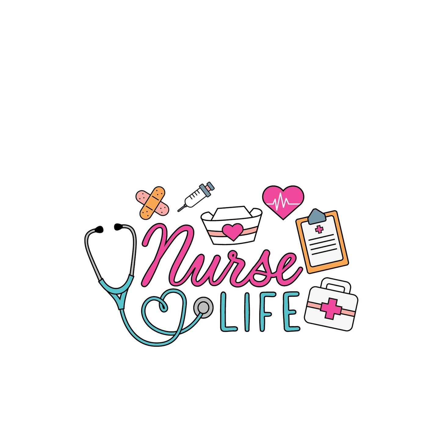 Vinyl Magnet-Nurse Life