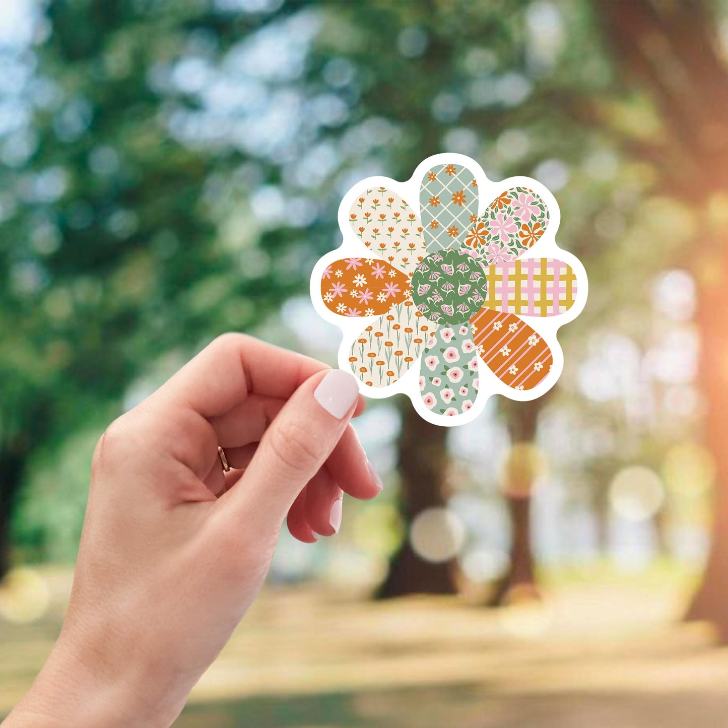 Vinyl Magnet-Spring Patch Flower