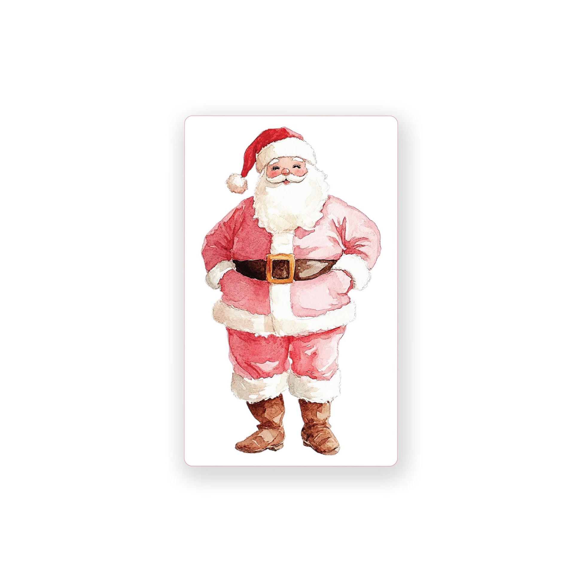 Vinyl Magnet-Blush & Baubles - A Grand Millennial Christmas Santa -0