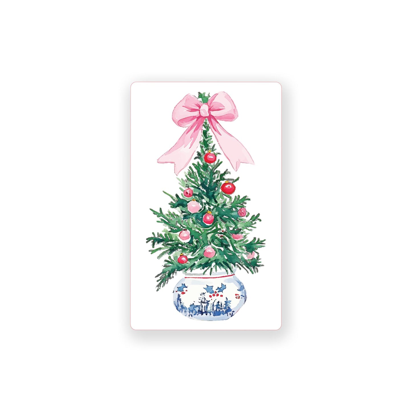 Vinyl Magnet-Blush & Baubles - A Grand Millennial Christmas Tree -0