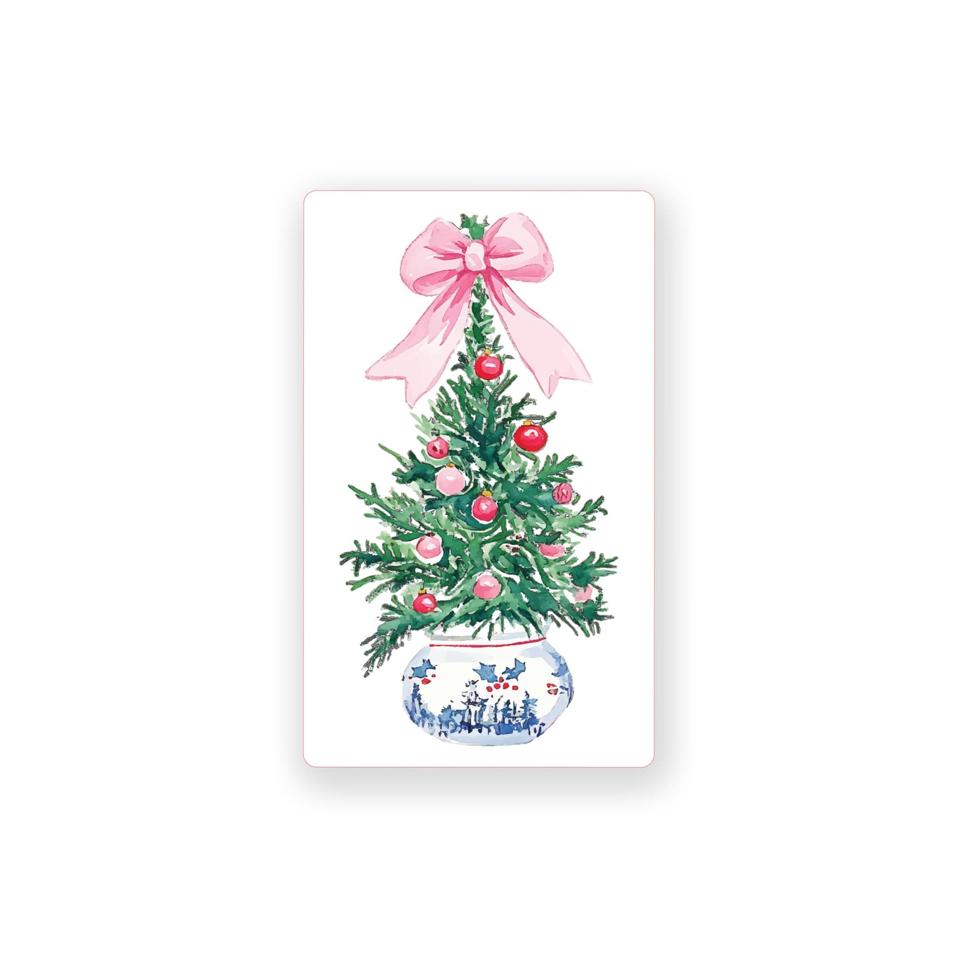 Vinyl Magnet-Blush & Baubles - A Grand Millennial Christmas Tree -0