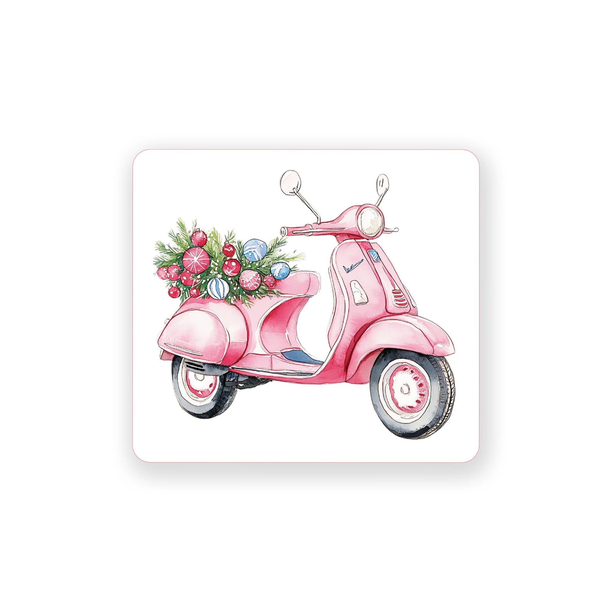 Vinyl Magnet-Blush & Baubles - A Grand Millennial Christmas Moped -0