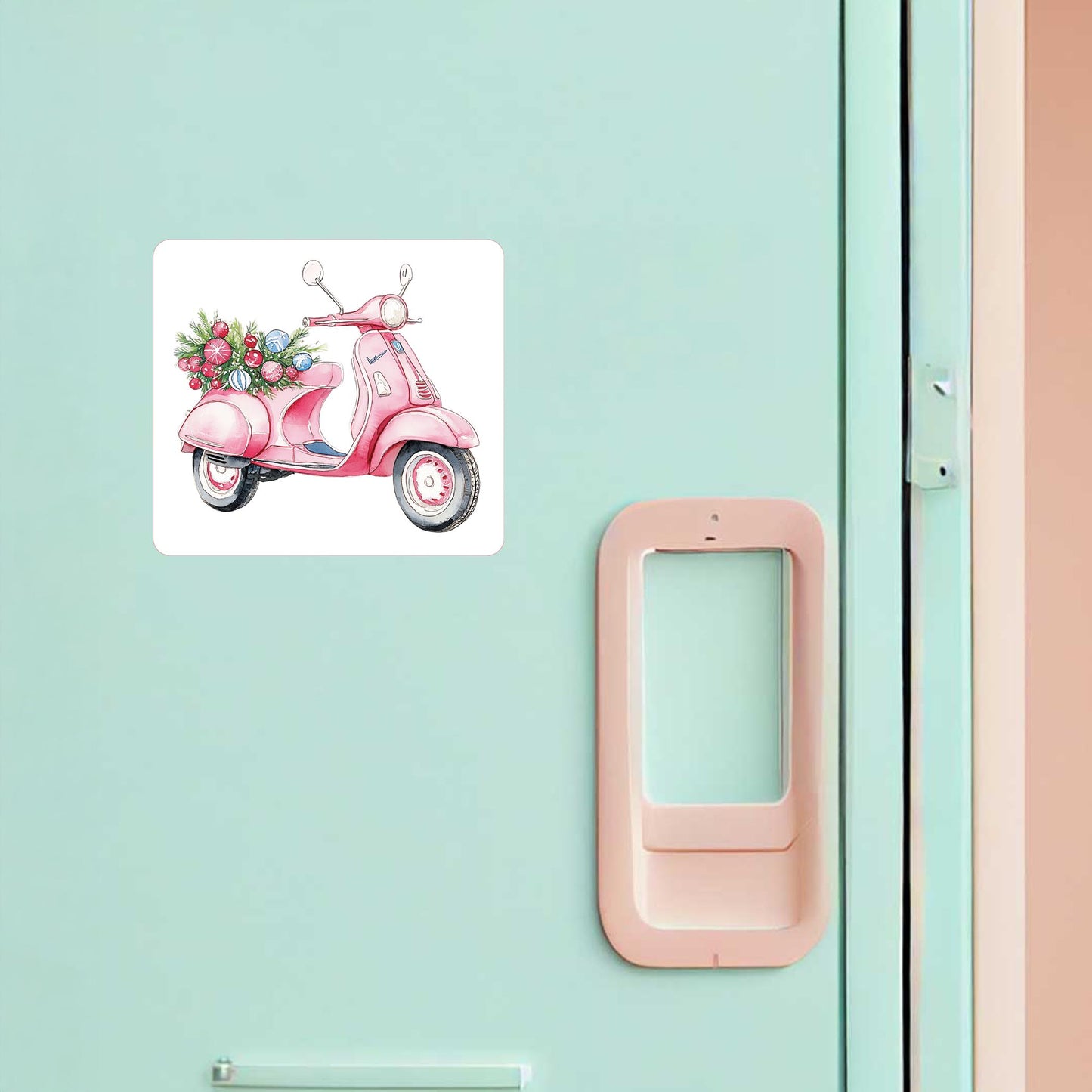 Vinyl Magnet-Blush & Baubles - A Grand Millennial Christmas Moped -1