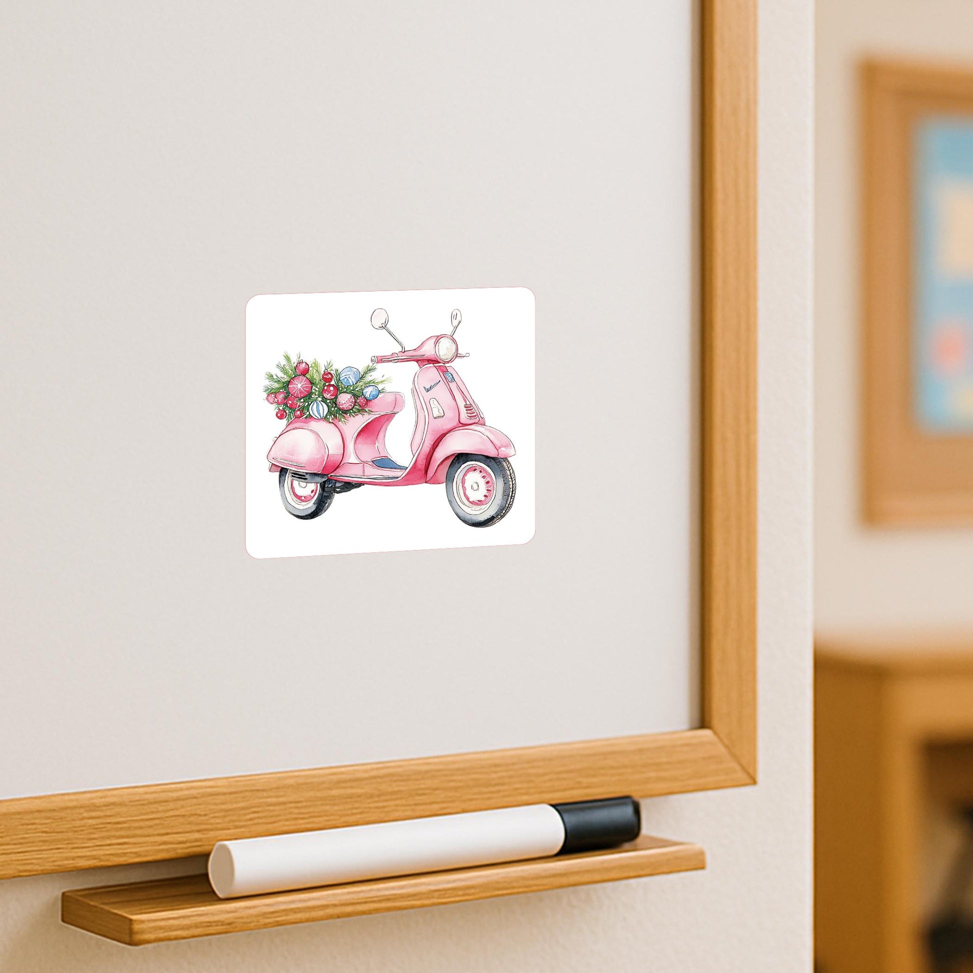 Vinyl Magnet-Blush & Baubles - A Grand Millennial Christmas Moped -3