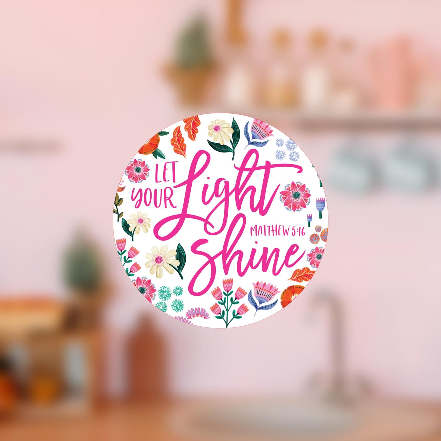 Vinyl Magnet-Radiant Hope Let Your Light Shine -4