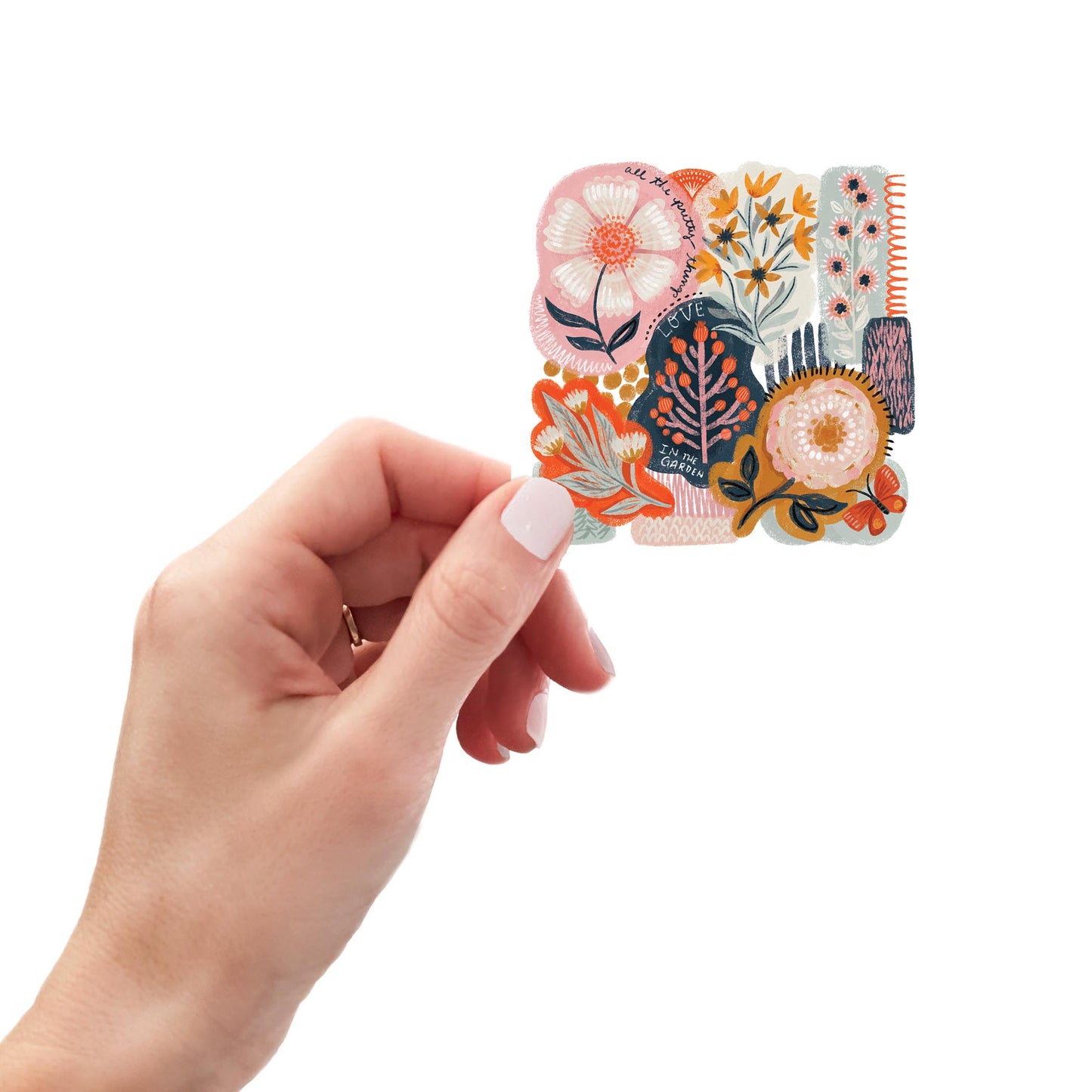 Vinyl Magnet-Pretty Things Abstract Florals