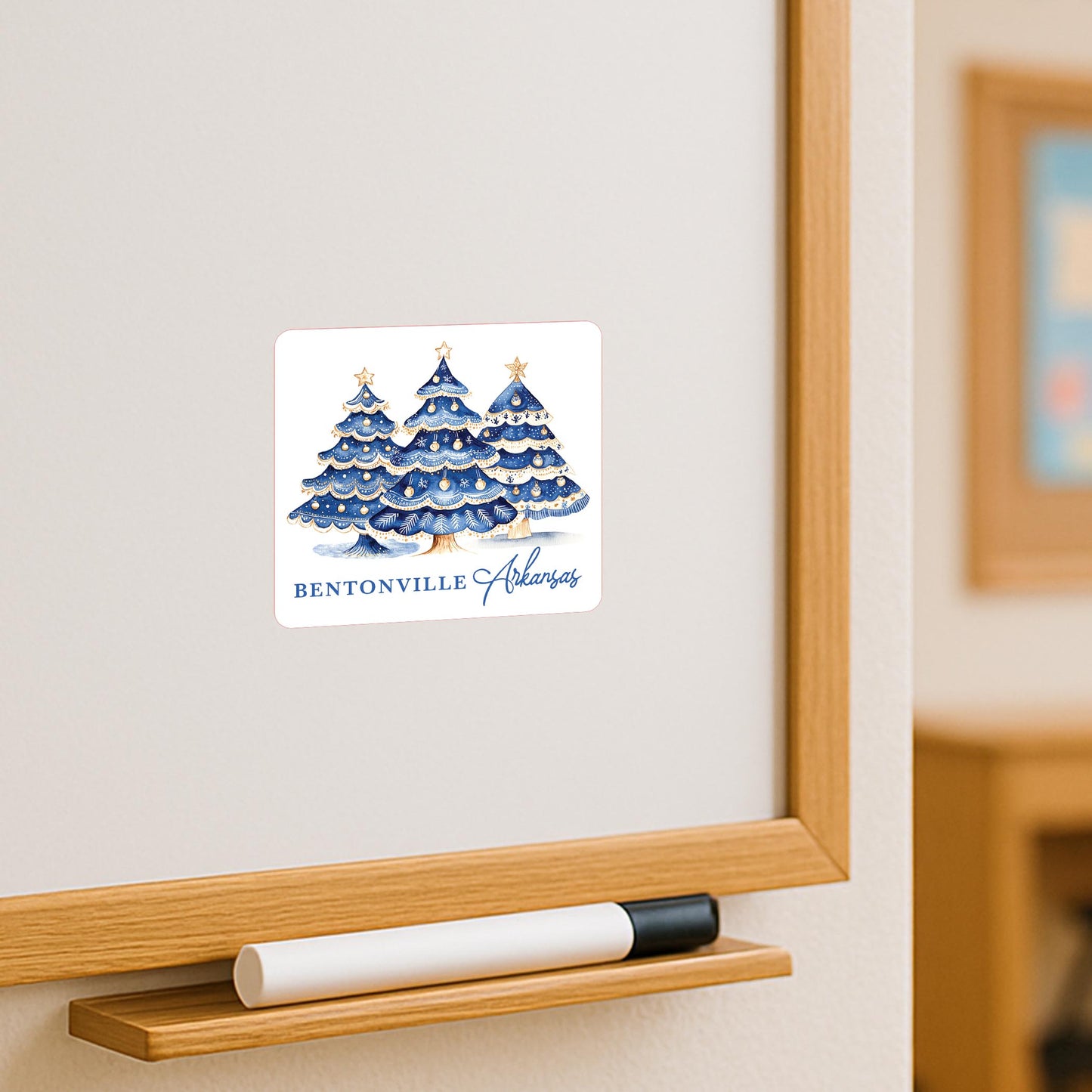 Vinyl Magnet-Love+Local Blue Noel - A Grand Millennial Christmas -3