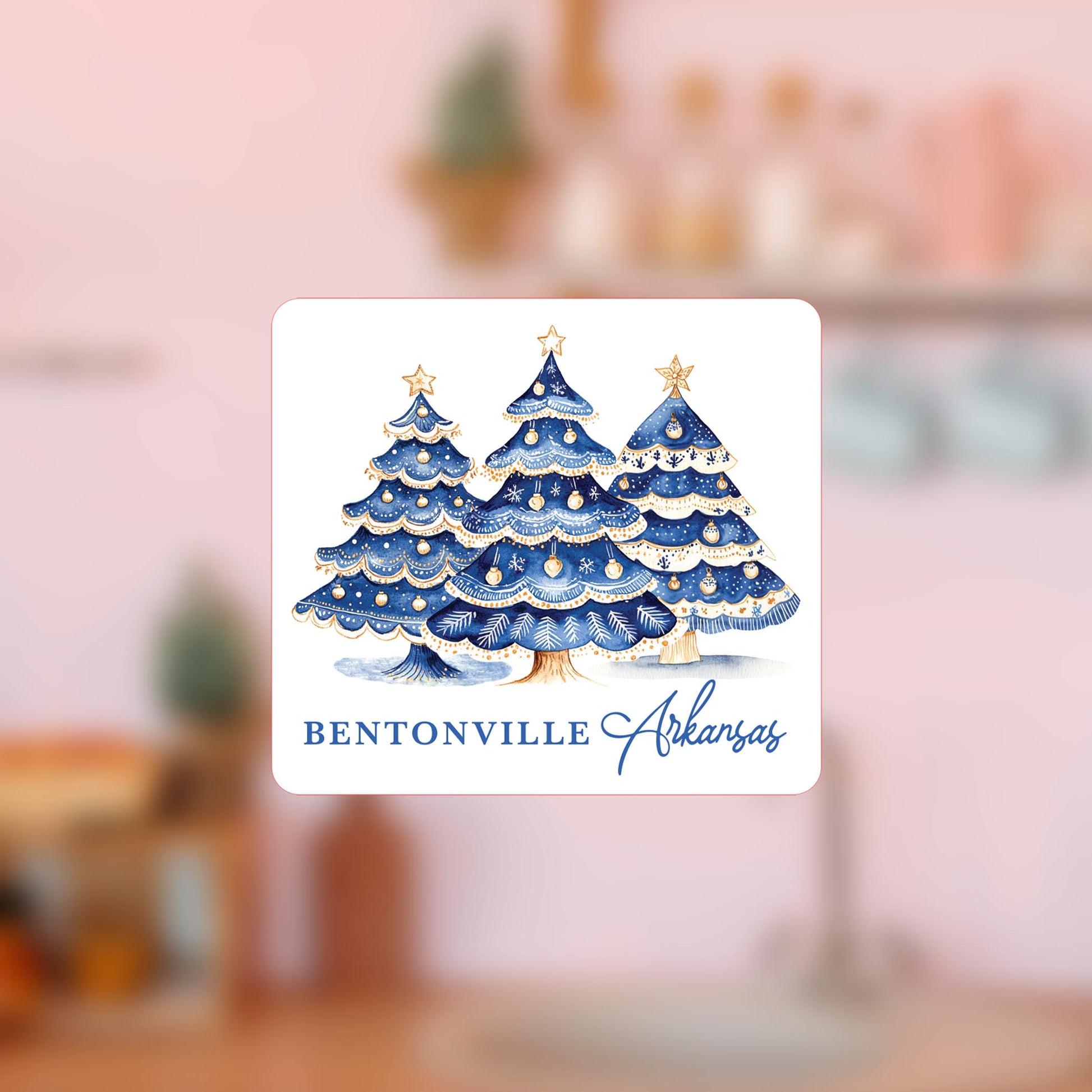 Vinyl Magnet-Love+Local Blue Noel - A Grand Millennial Christmas -4