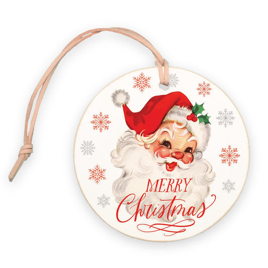 4" Round Ornament-Classic Santa