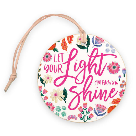 4" Round Ornament-Radiant Hope Let Your Light Shine -0