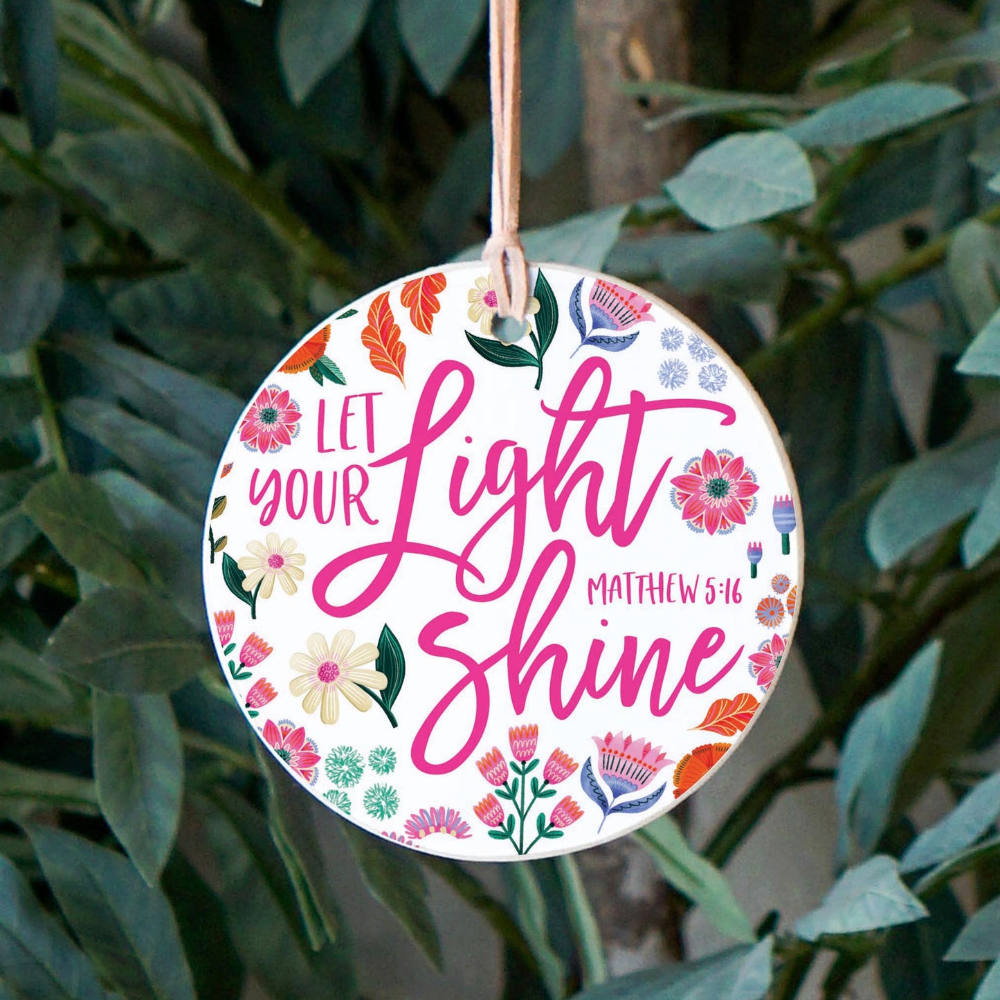 4" Round Ornament-Radiant Hope Let Your Light Shine -2