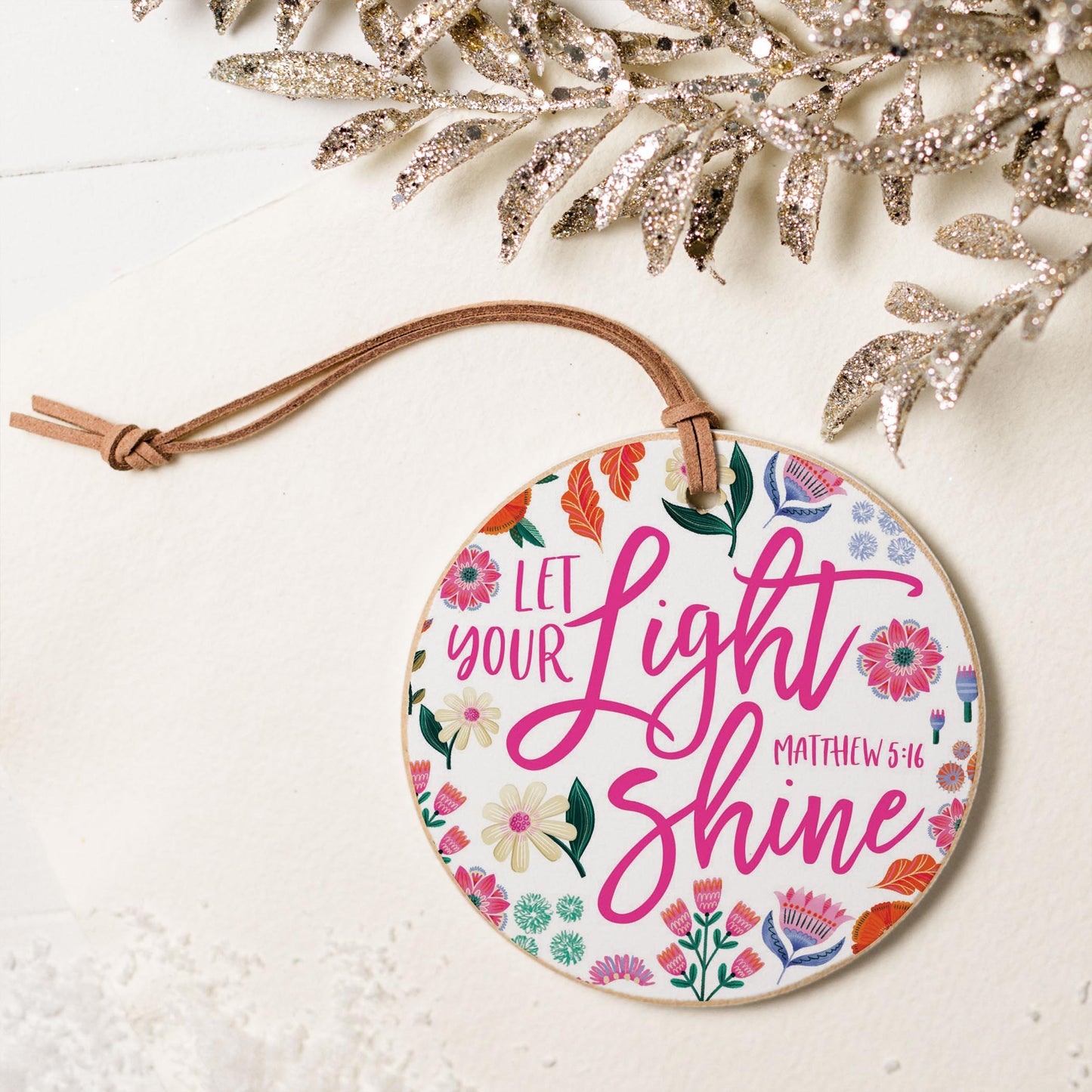 4" Round Ornament-Radiant Hope Let Your Light Shine -5
