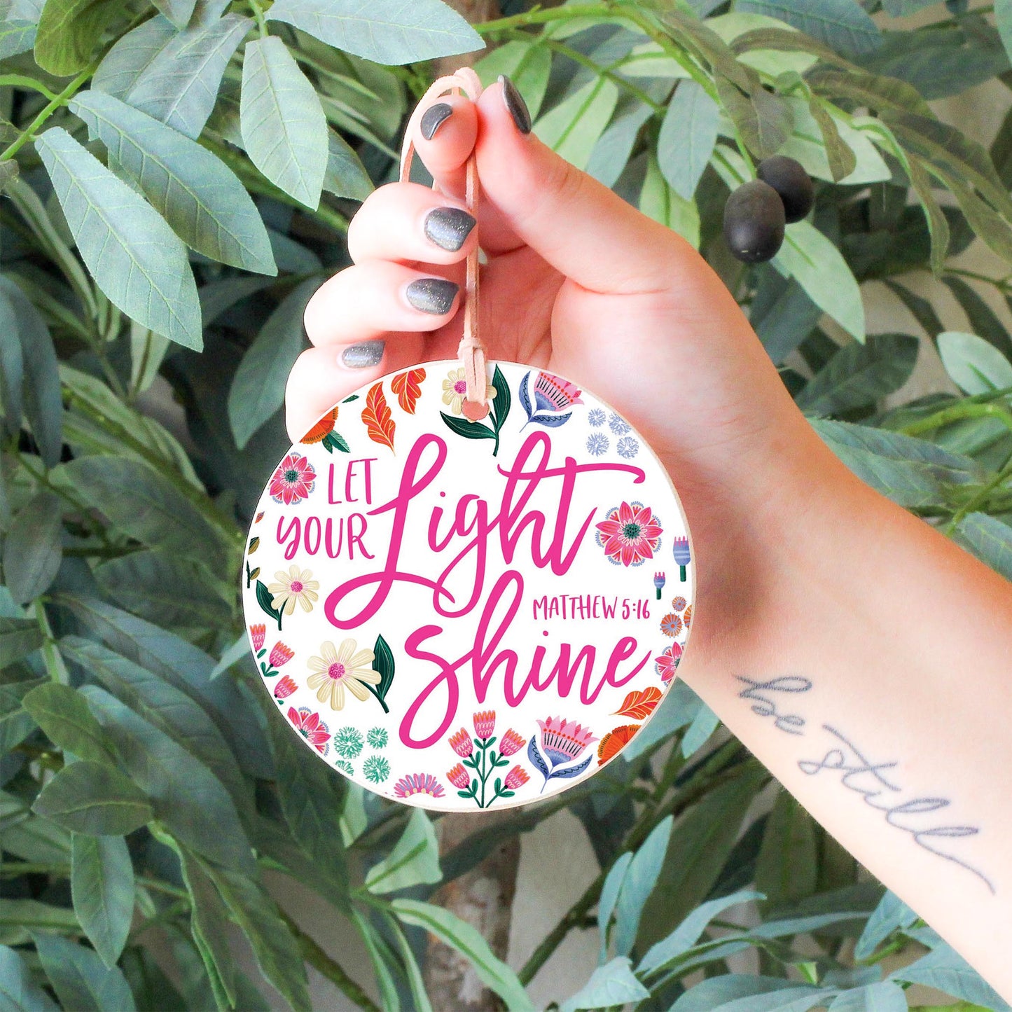 4" Round Ornament-Radiant Hope Let Your Light Shine -6