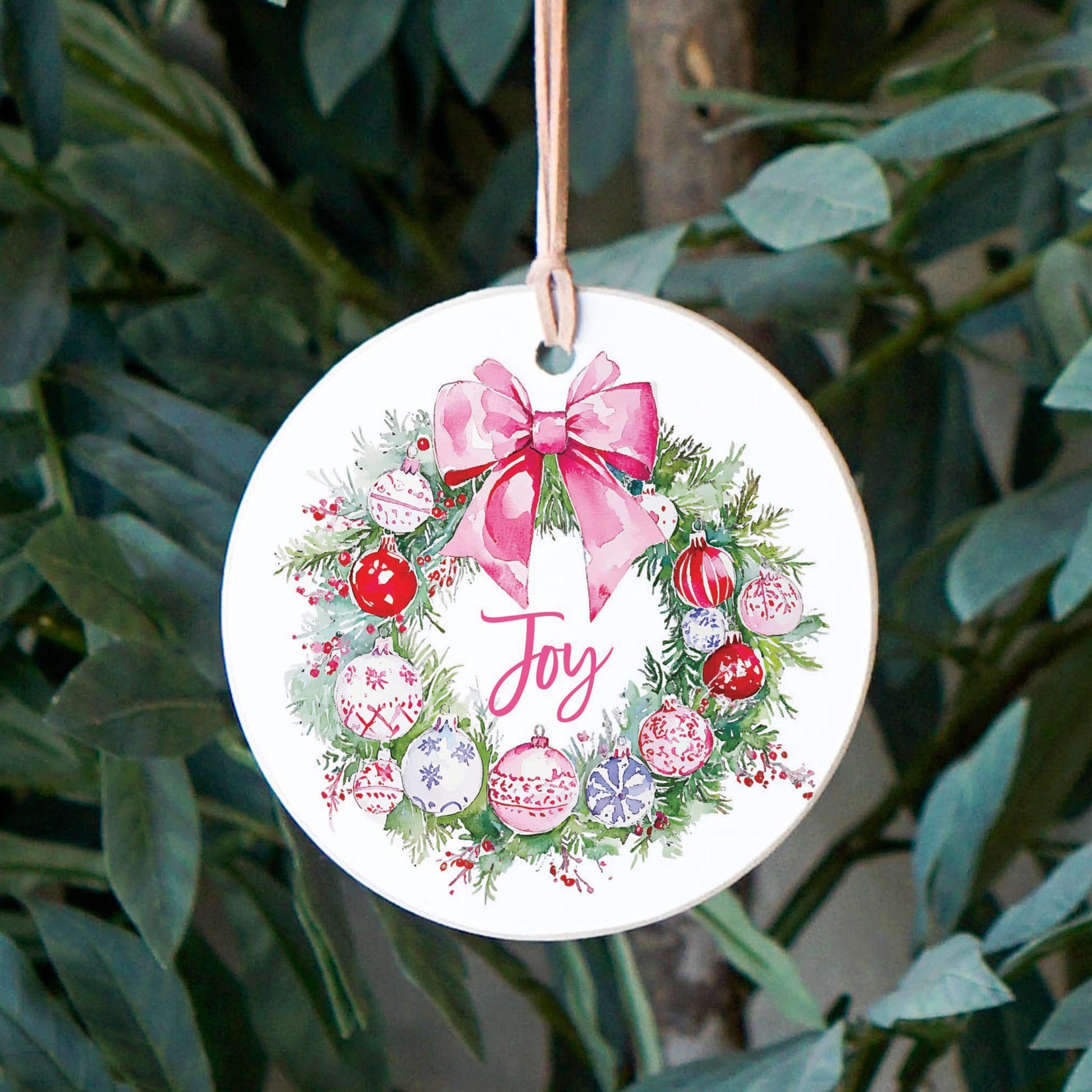 4" Round Ornament-Blush & Baubles - A Grand Millennial Christmas -2