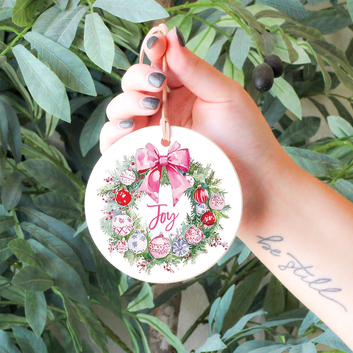4" Round Ornament-Blush & Baubles - A Grand Millennial Christmas -6