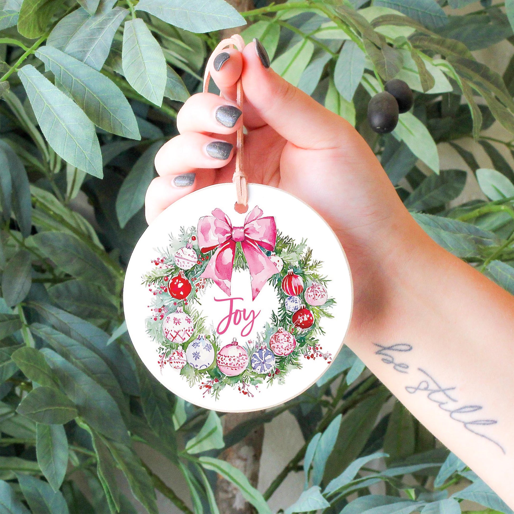 4" Round Ornament-Blush & Baubles - A Grand Millennial Christmas -6