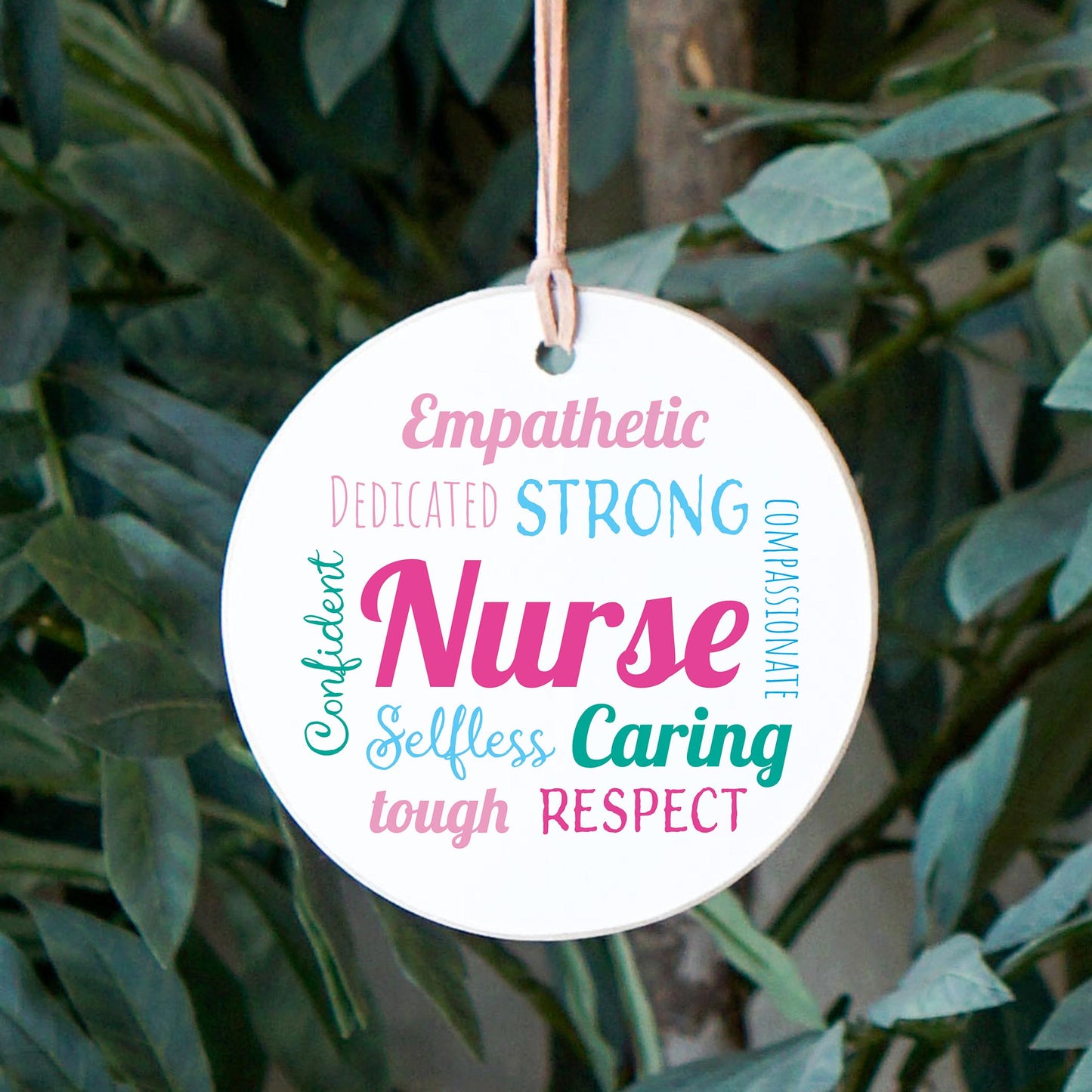 4" Round Ornament-Nursing Words