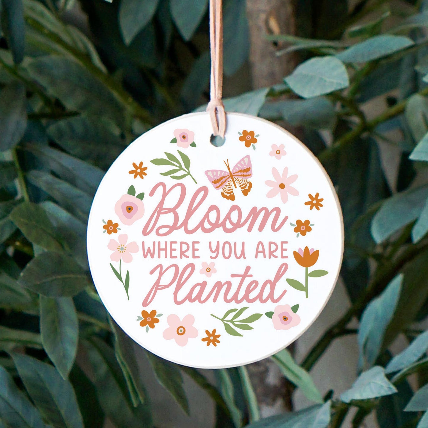 4" Round Ornament-Spring Bloom Where You Are Planted