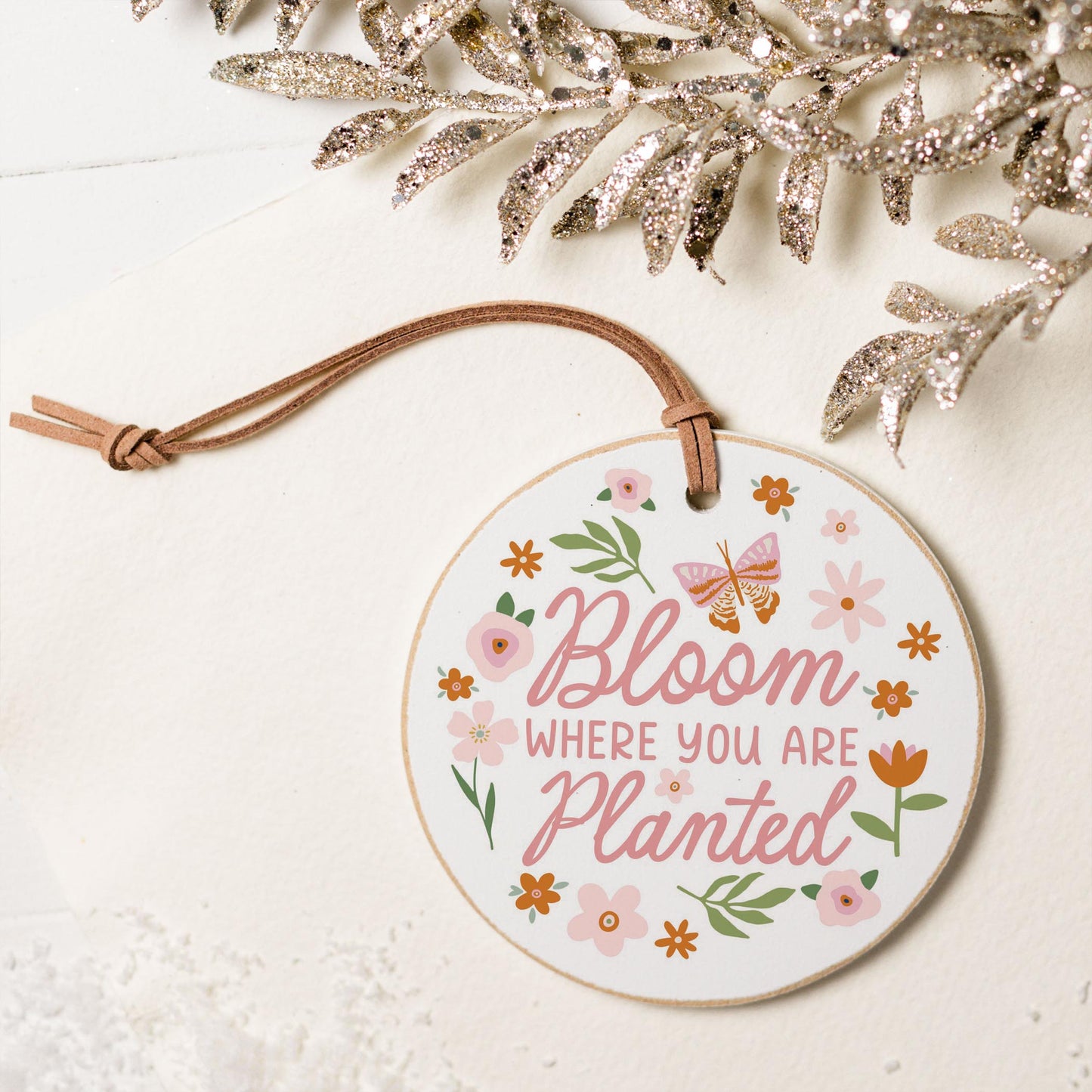 4" Round Ornament-Spring Bloom Where You Are Planted