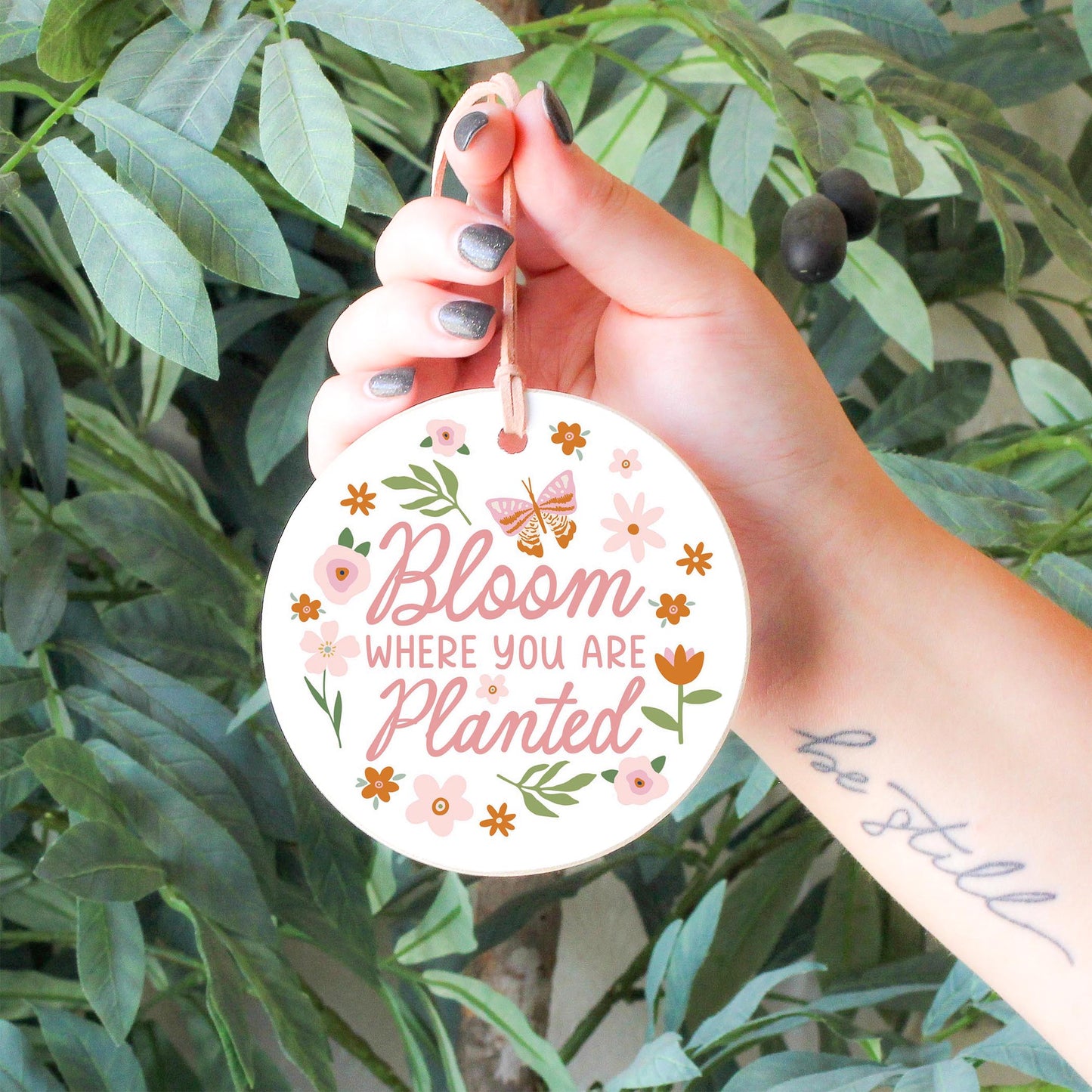 4" Round Ornament-Spring Bloom Where You Are Planted