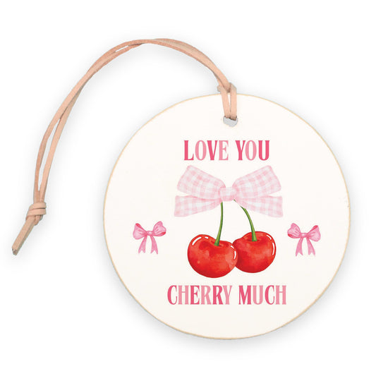 4" Round Ornament-Love You Cherry Much