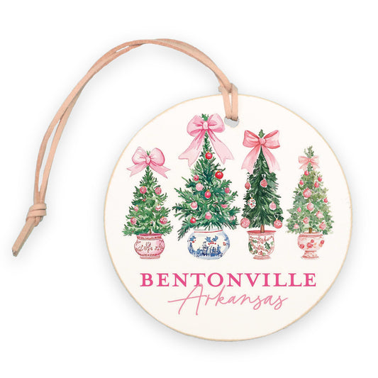 4" Round Ornament-Love+Local Blush & Baubles - A Grand Millennial Christmas -0