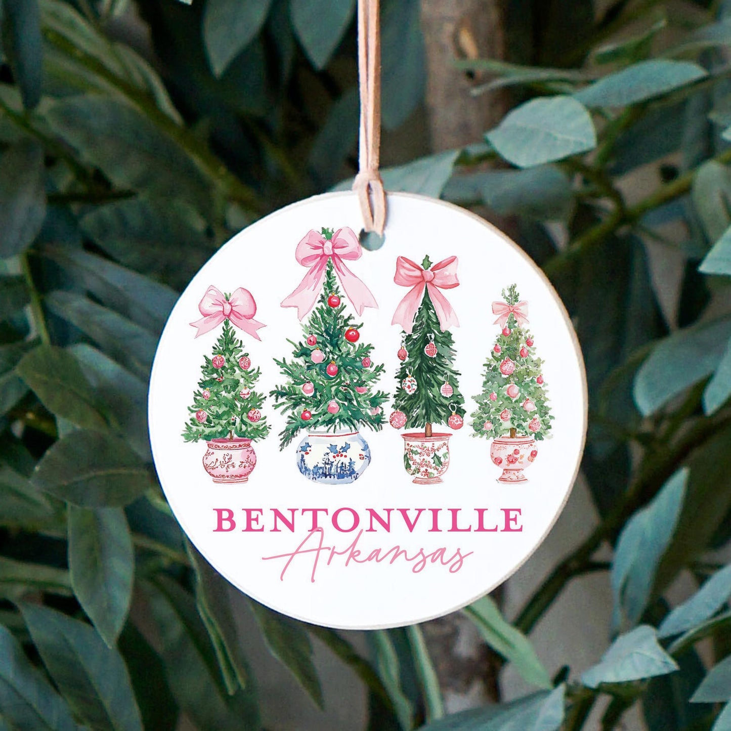 4" Round Ornament-Love+Local Blush & Baubles - A Grand Millennial Christmas -2