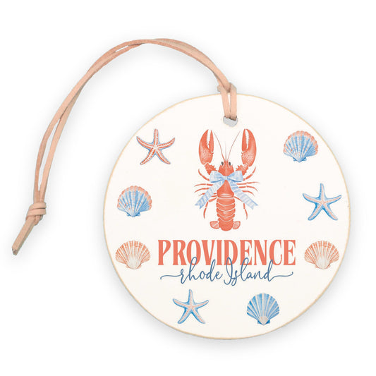 4" Round Ornament-Love+Local New England Tides -0