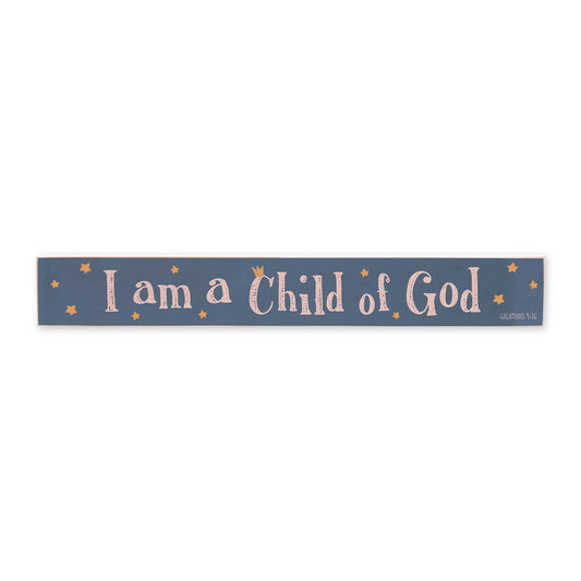 2.5x18 Studio Sign-Wonderfully Roya Nursery Child Of God Blue