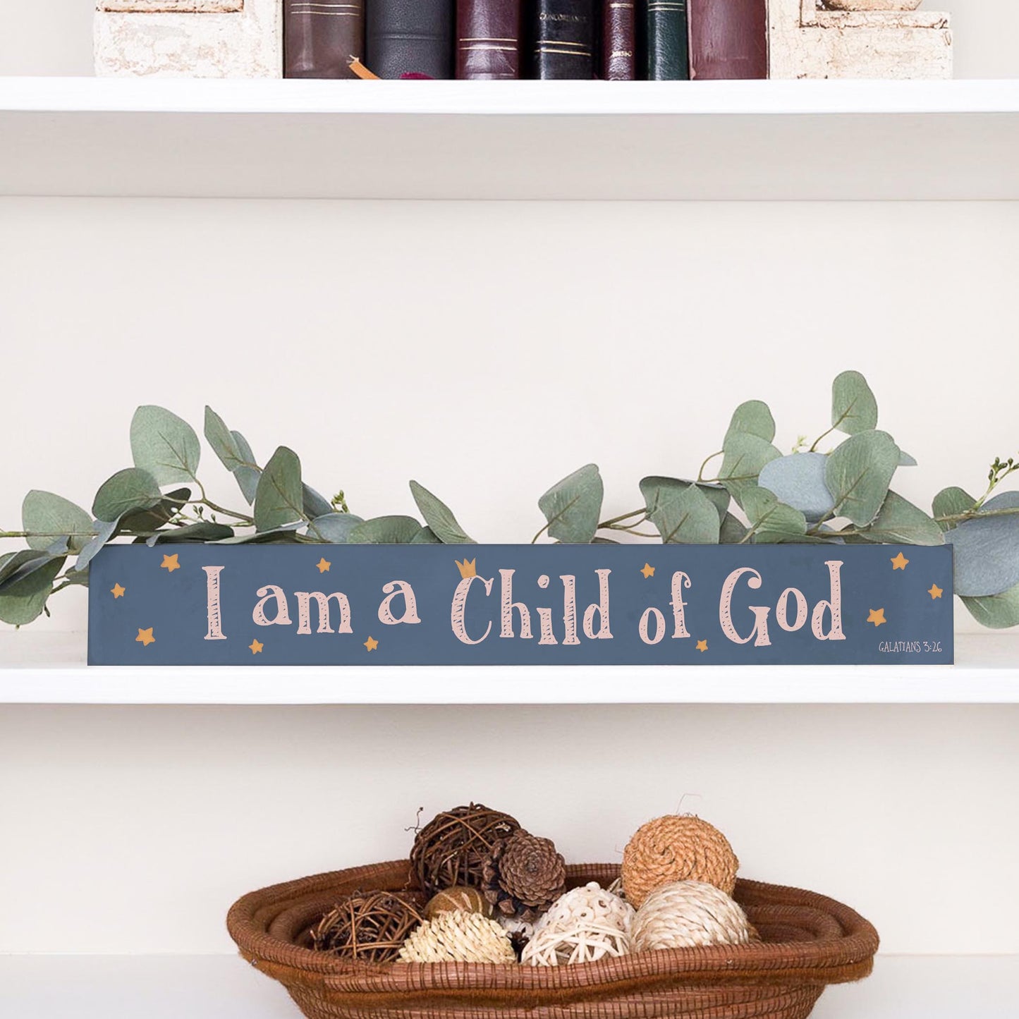 2.5x18 Studio Sign-Wonderfully Roya Nursery Child Of God Blue