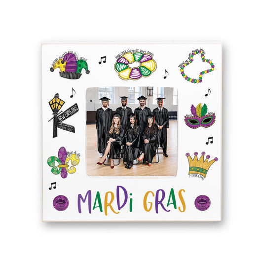 Simply Square Frame-Mardi Gras Icons