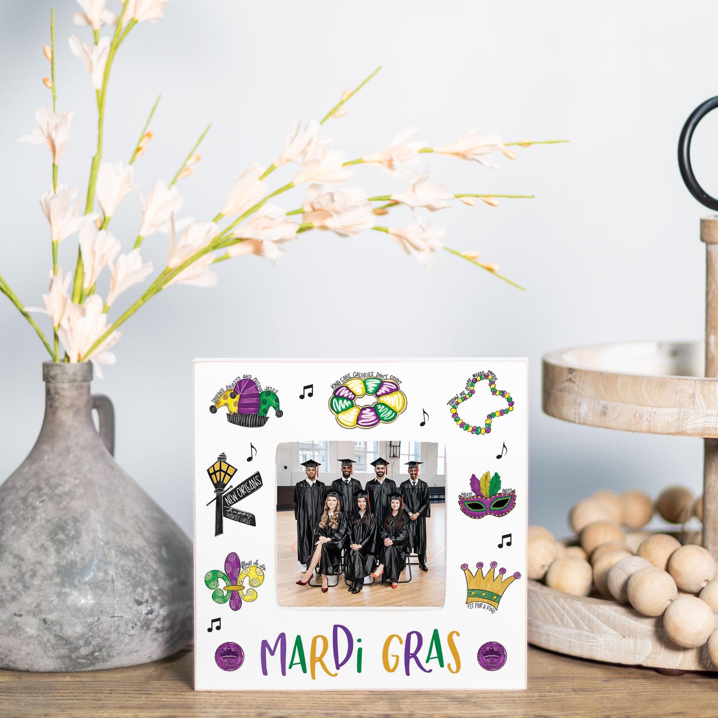 Simply Square Frame-Mardi Gras Icons