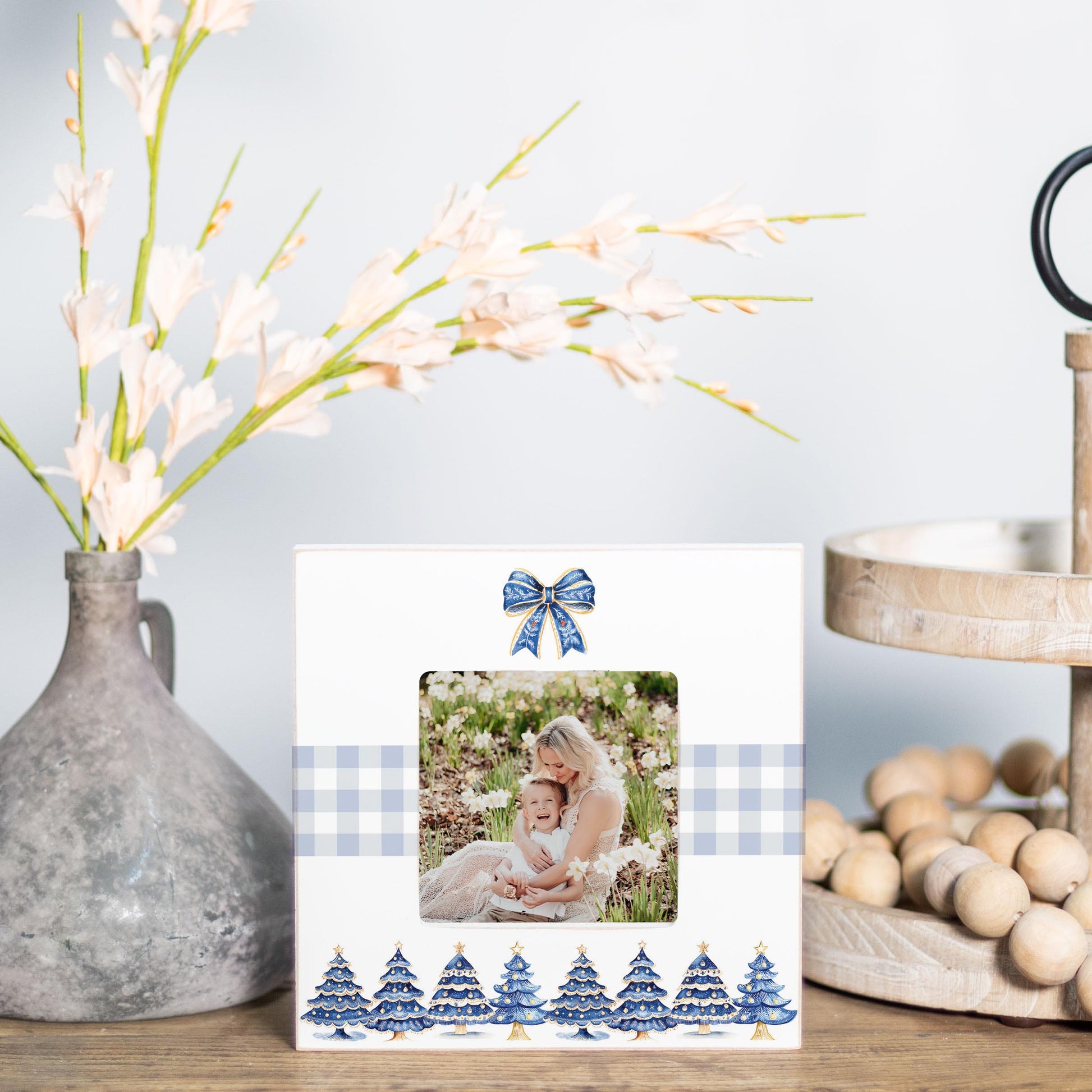 Simply Square Frame-Blue Noel - A Grand Millennial Christmas -1