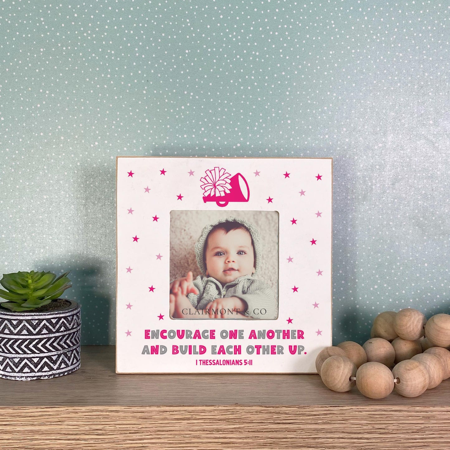 Simply Square Frame-Encourage One Another Pink & Grey