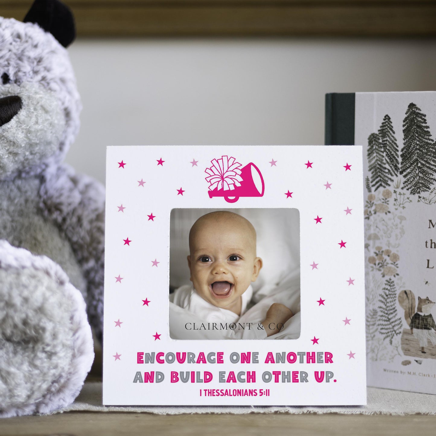 Simply Square Frame-Encourage One Another Pink & Grey