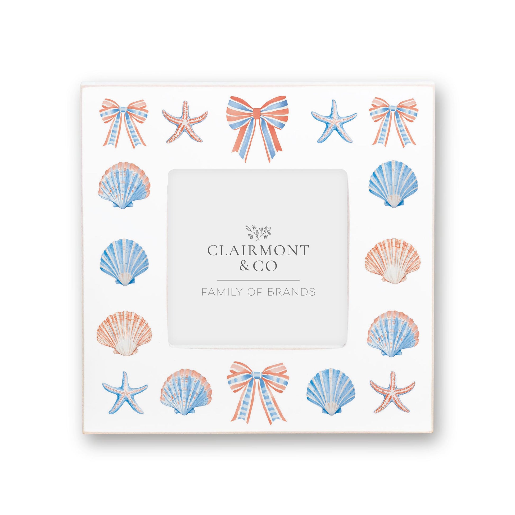 Simply Square Frame-New England Tides Shells & Bows -0