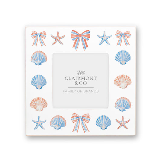 Simply Square Frame-New England Tides Shells & Bows -0
