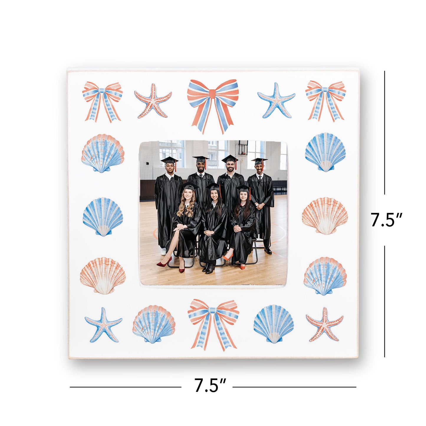 Simply Square Frame-New England Tides Shells & Bows -7