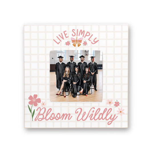 Simply Square Frame-Spring Live Simply Bloom Wildly