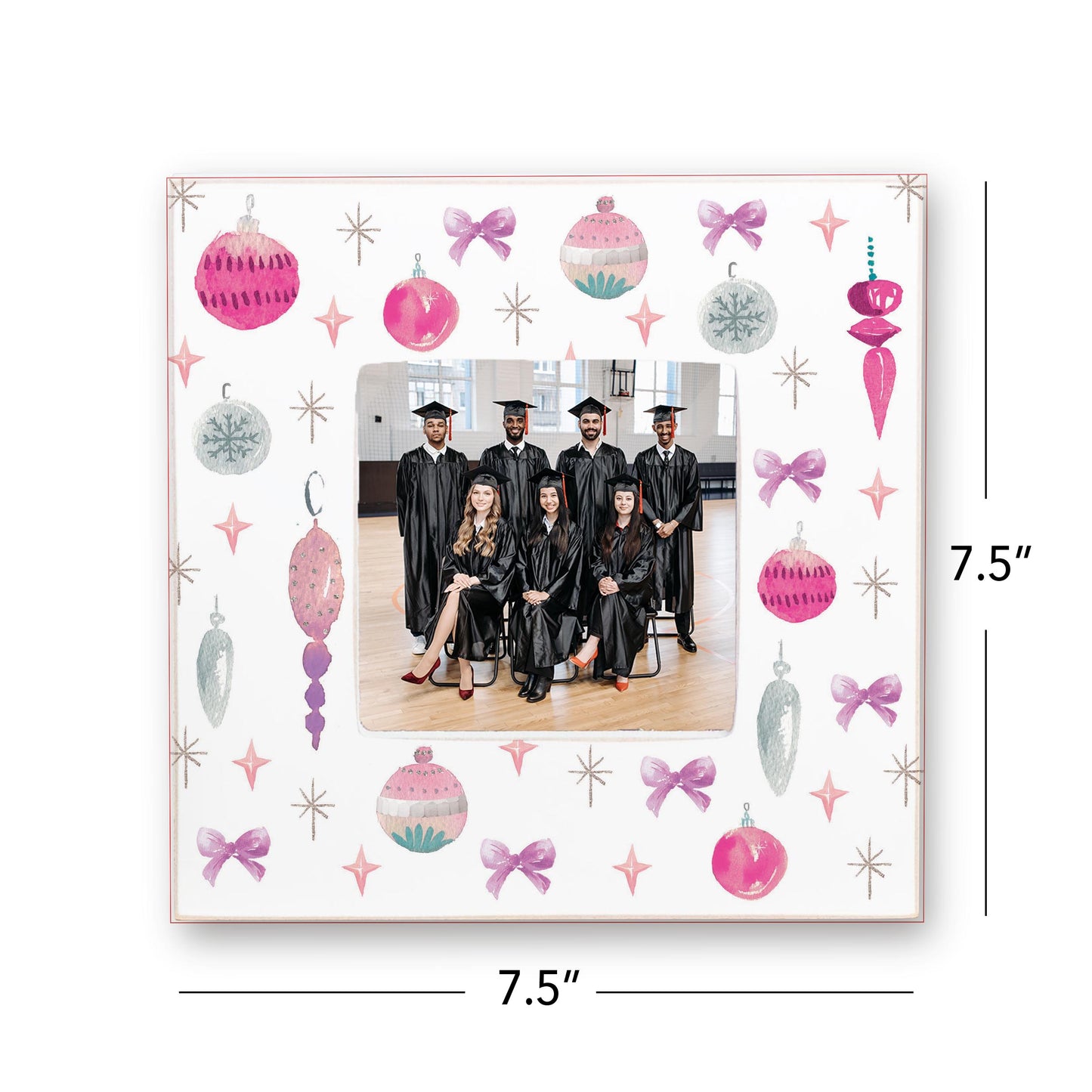 Simply Square Frame-Watercolor Sugar Plum Ornaments -7