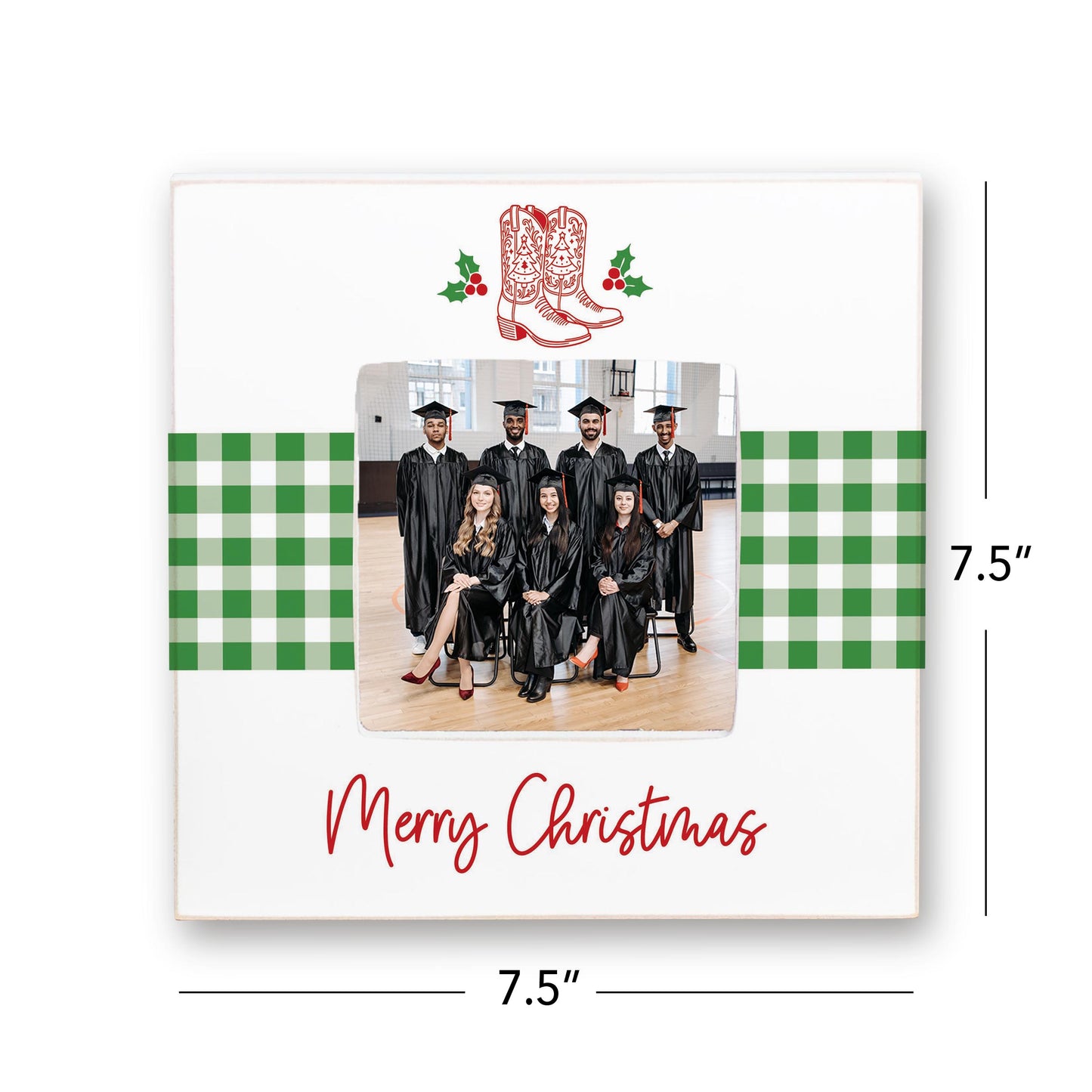 Simply Square Frame-Western Christmas -7