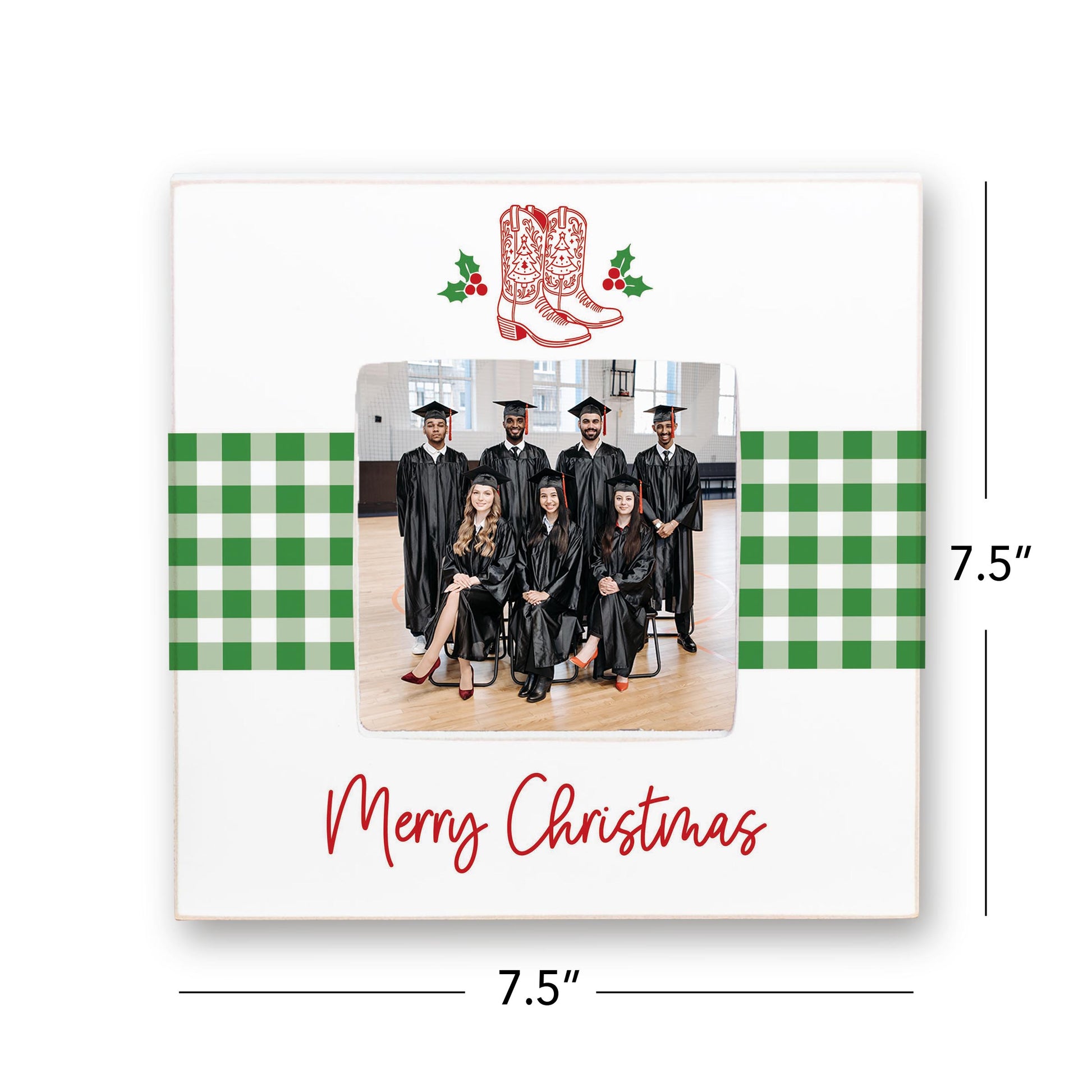 Simply Square Frame-Western Christmas -7