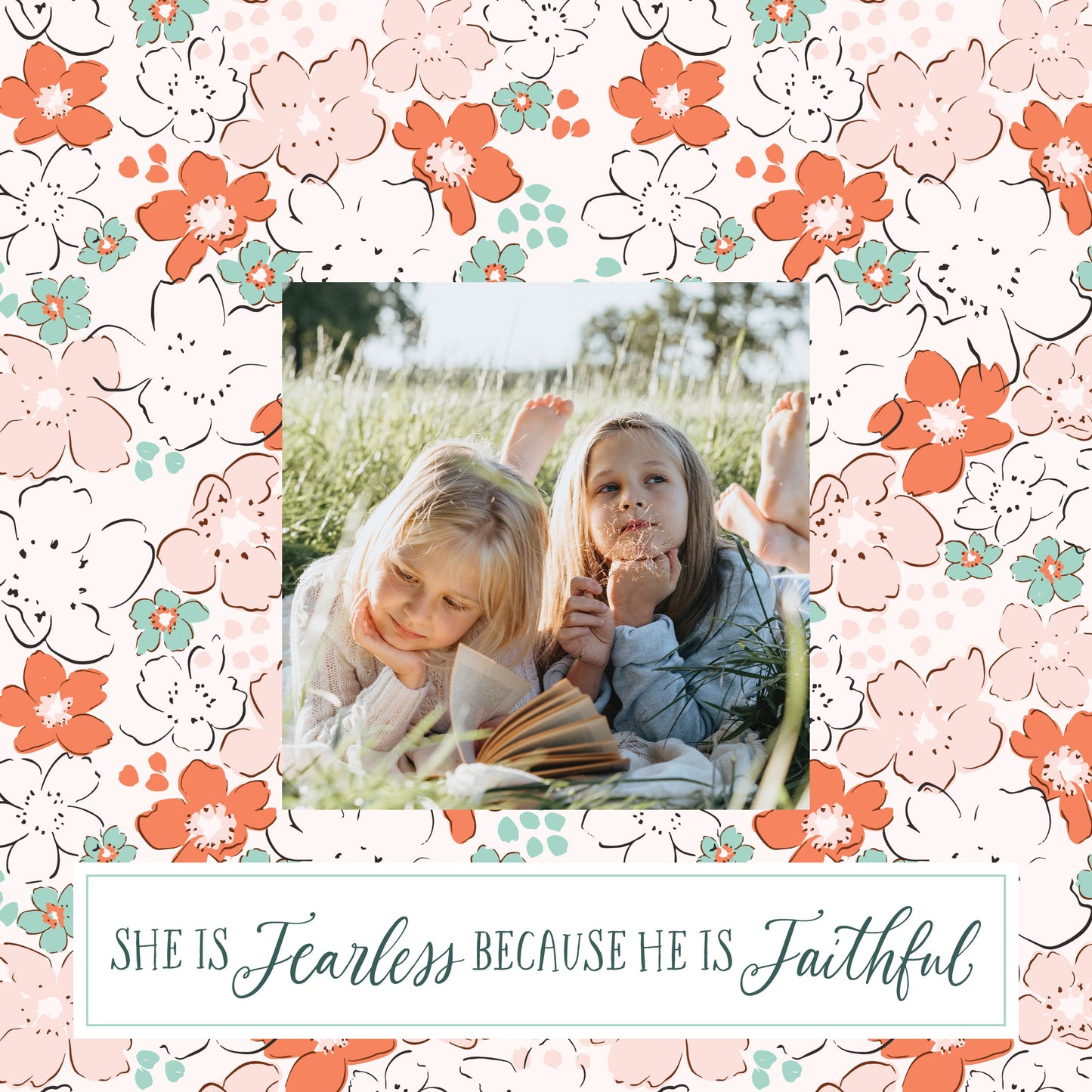 She is Fearless Square Photo Frame