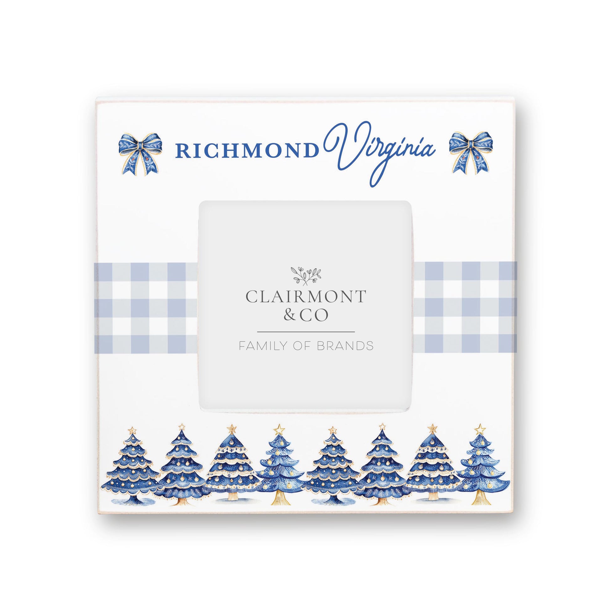 Simply Square Frame-Love+Local Blue Noel - A Grand Millennial Christmas -0