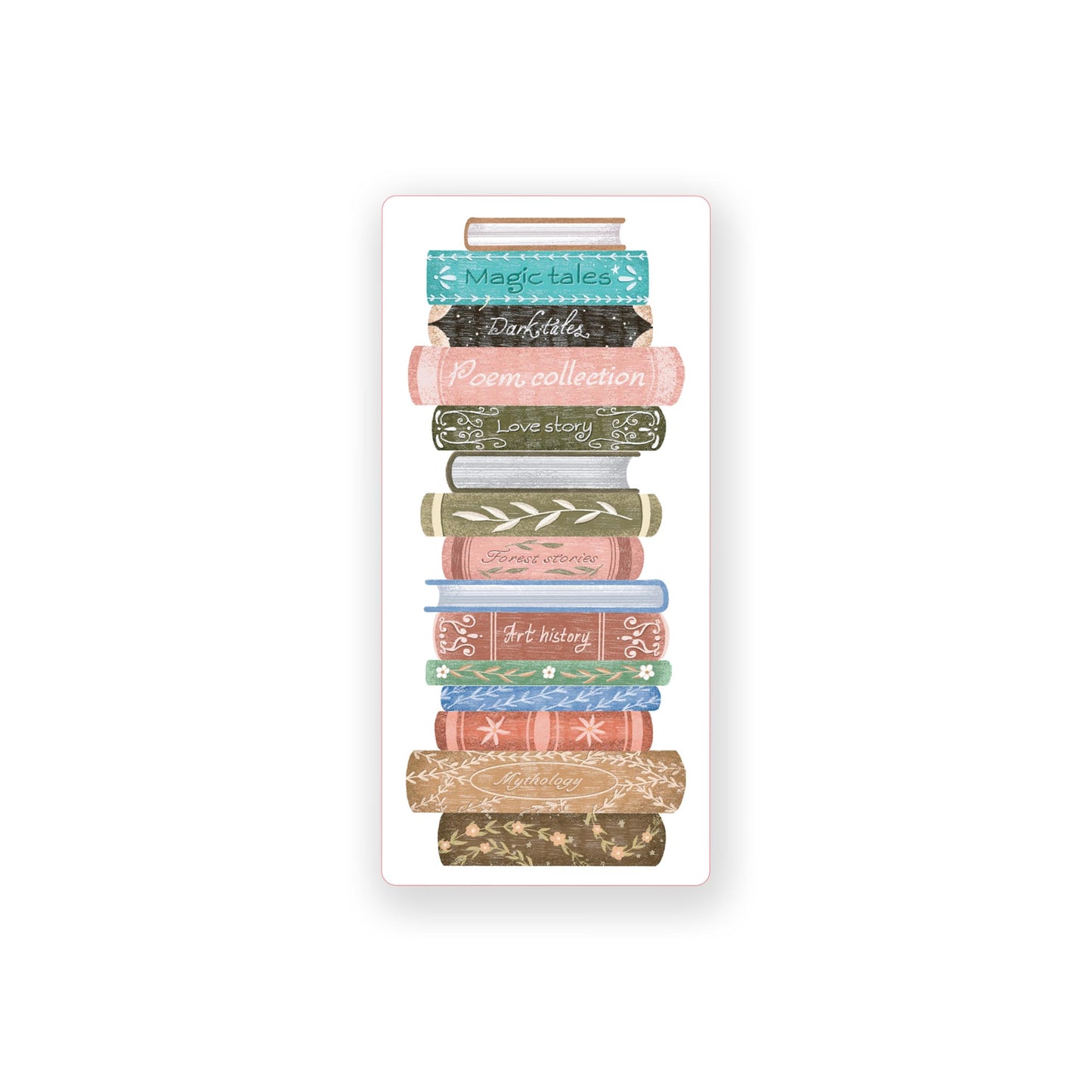 Vinyl Sticker-Pretty Little Chapters Book Stack -0