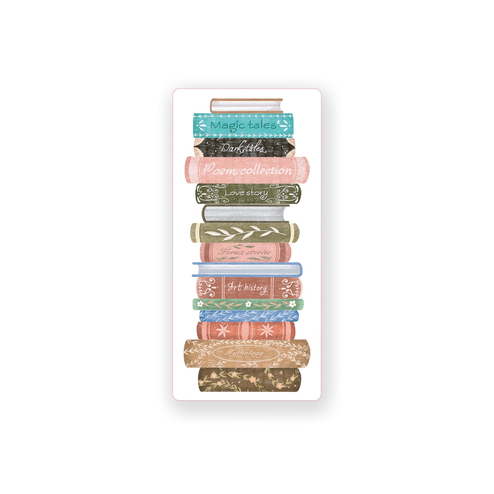 Vinyl Sticker-Pretty Little Chapters Book Stack -0